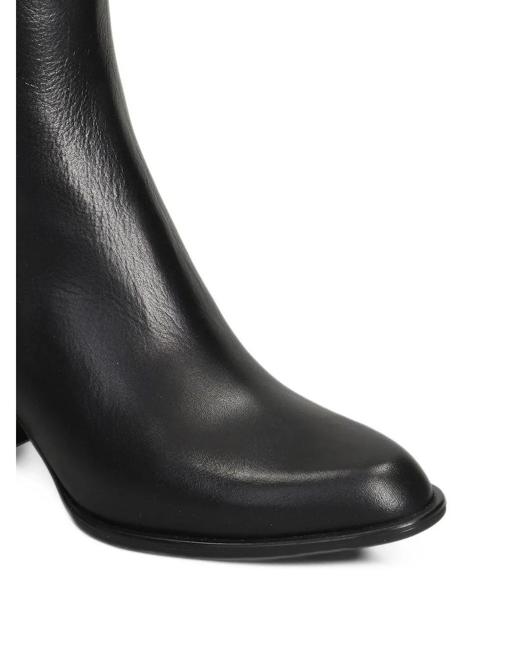Evaluna Black Block-Heel Ankle Boots