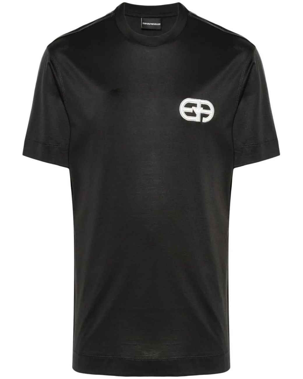 Emporio Armani Black Asv Ea Jersey T-Shirt for men