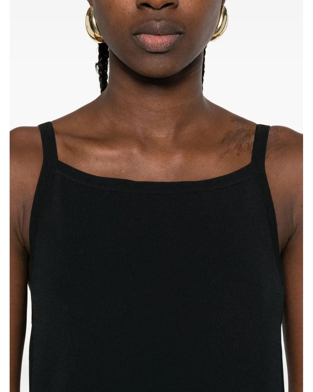Joseph Black Ribbed Dress