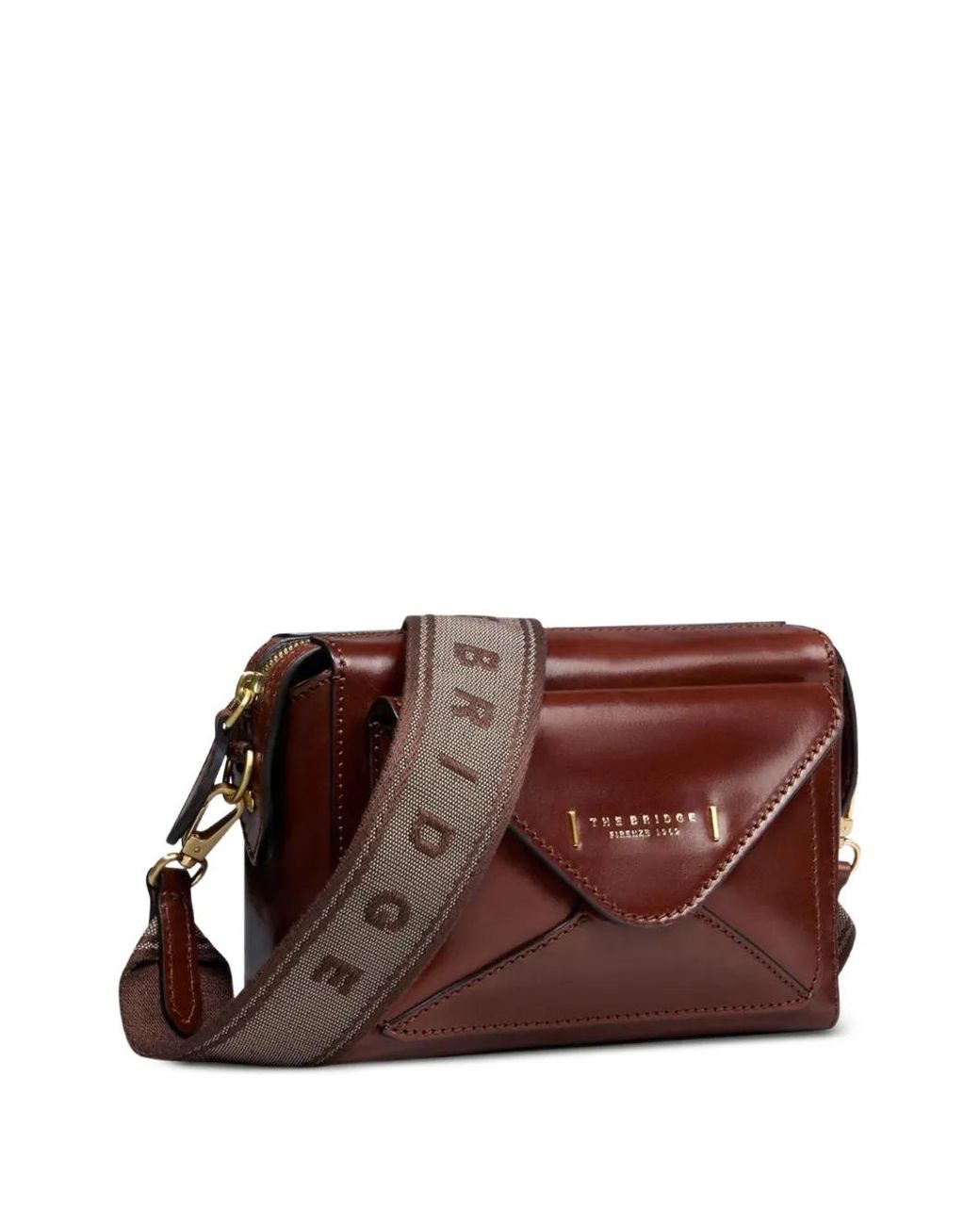 The Bridge Brown Leather Cross Body Bag
