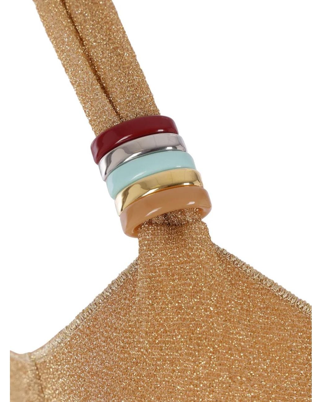 Oseree Natural Decorative-Rings Swimsuit