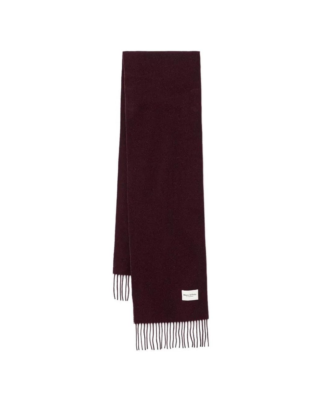 Marc O' Polo Purple Fringed-Edge Scarf