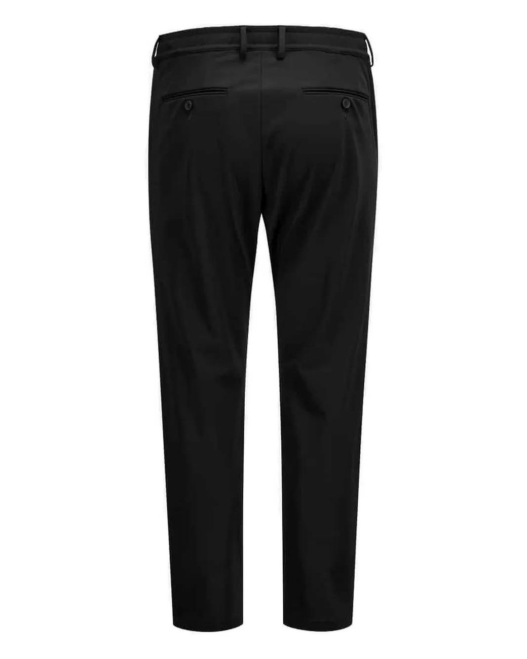Cruna Black Pleated Drawstring Trousers for men