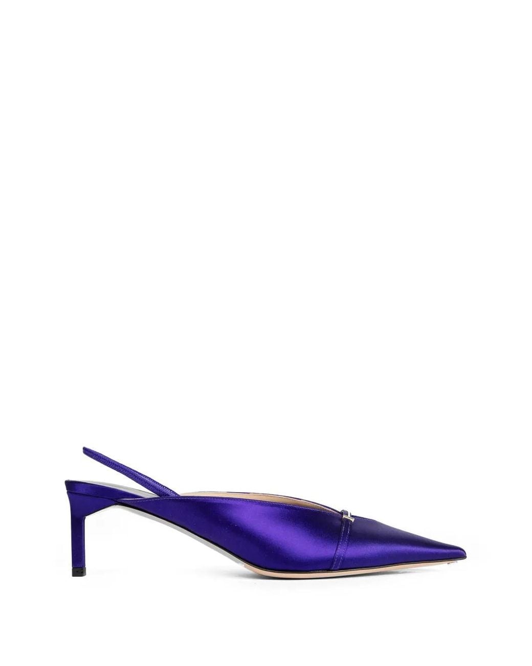 Tom Ford Purple Satin Slingback Pumps