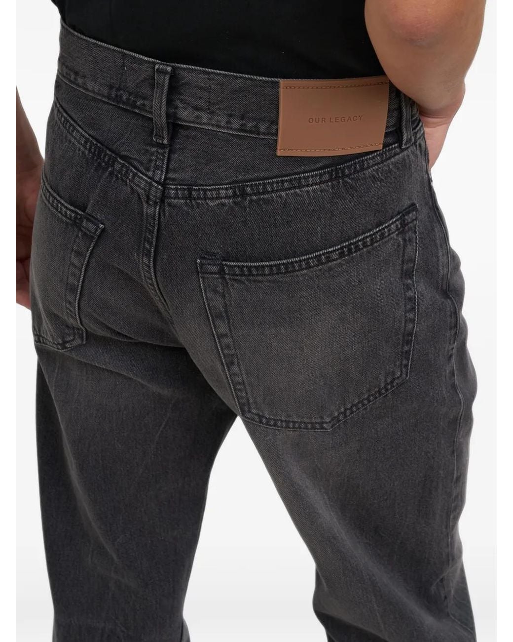 Our Legacy Black First Cut Selvedge Jeans for men