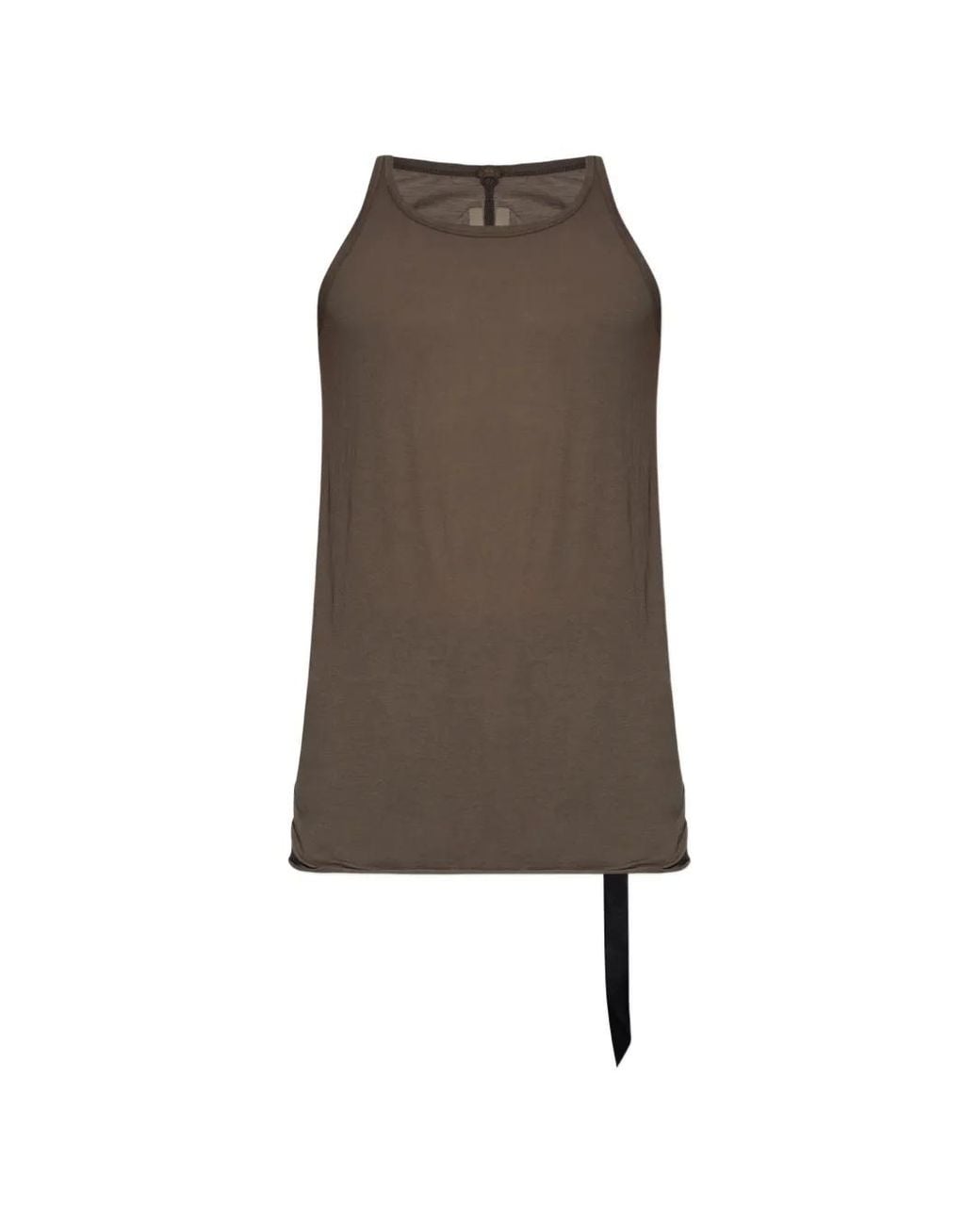 Rick Owens Brown Racerback Vest for men