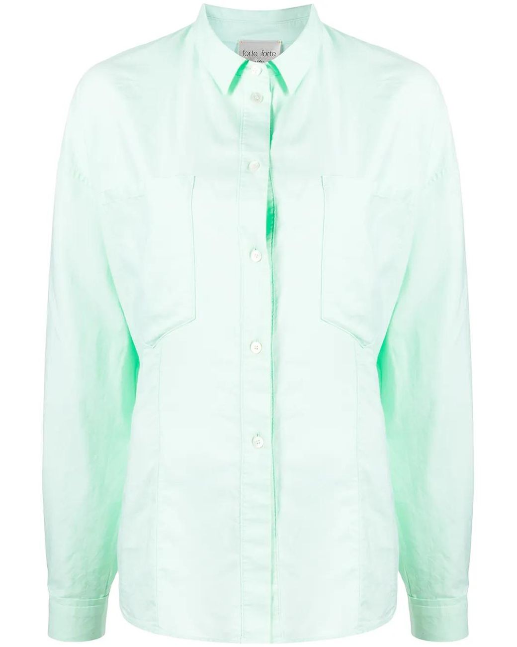 Forte_forte Green Chest-Pocket Longsleeved Shirt