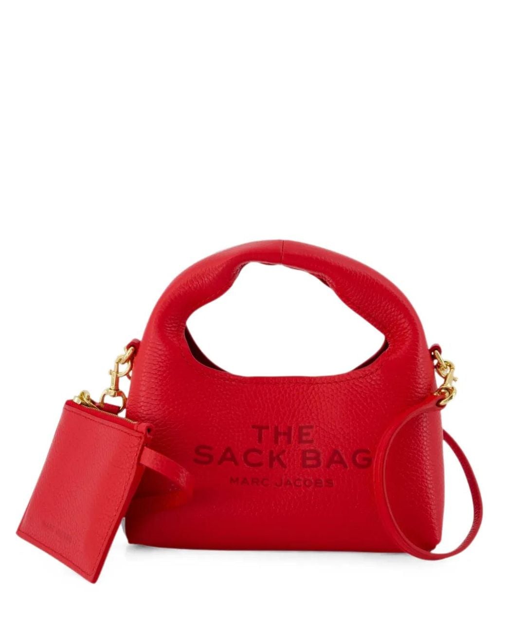 Marc Jacobs Red The Micro Crossbody Sack Bag