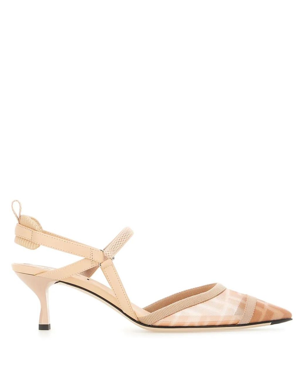Fendi Natural Colibrì Lite Slingback Pumps