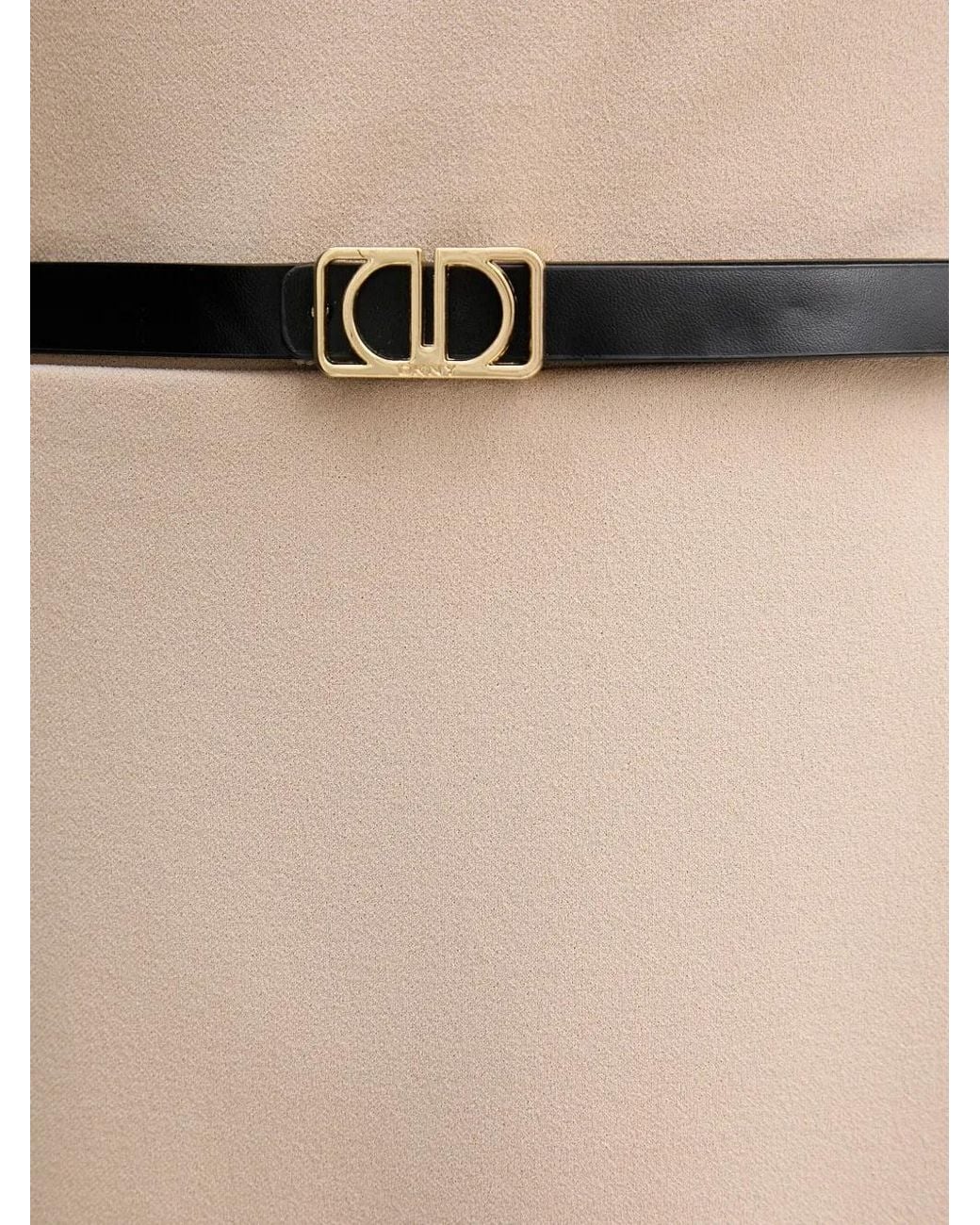 DKNY Natural Belt Midi Dress