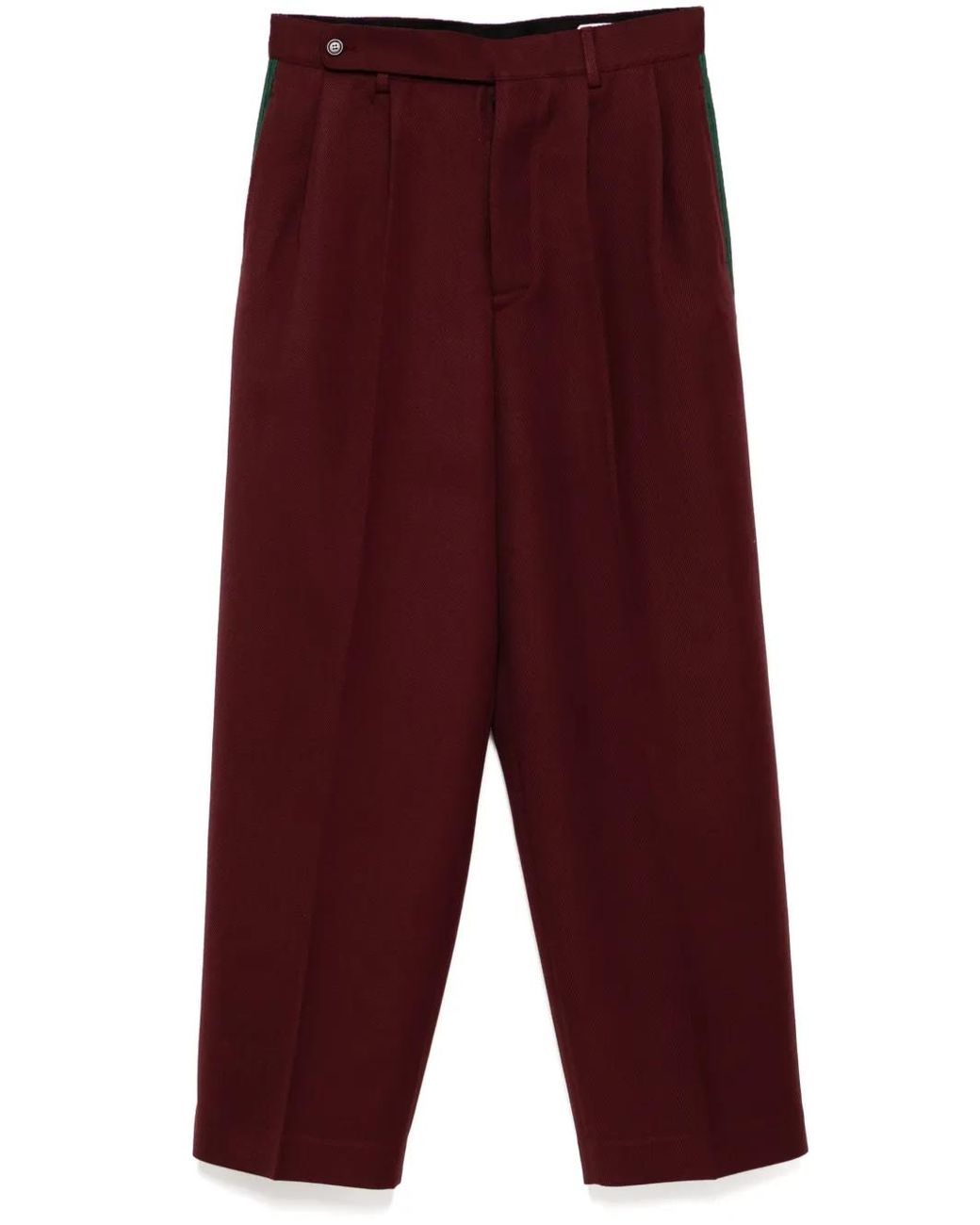 Bode Purple Riding Twill Braided Trousers for men