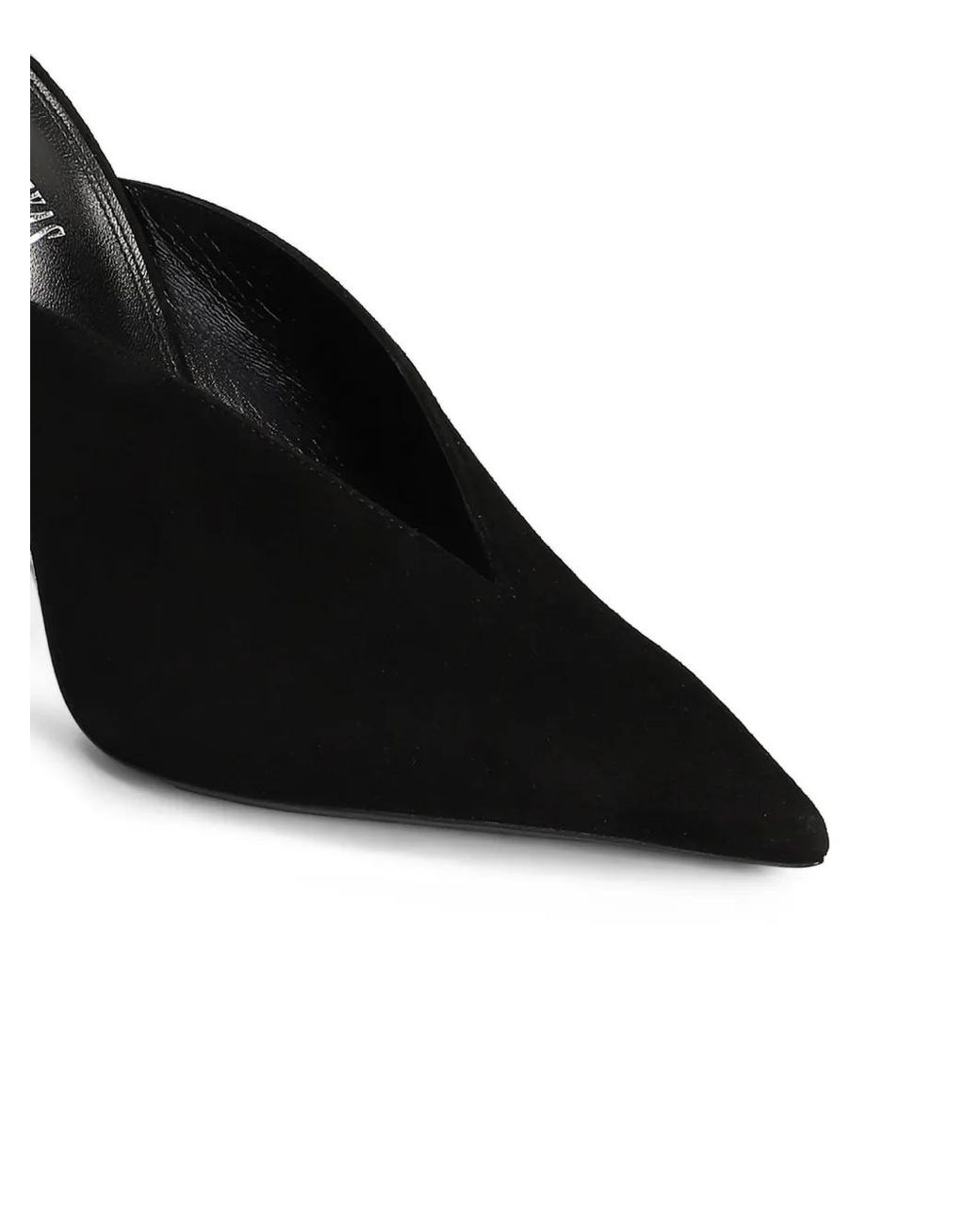 Paris Texas Black Lidia Sabot Stiletto-Heel Mules