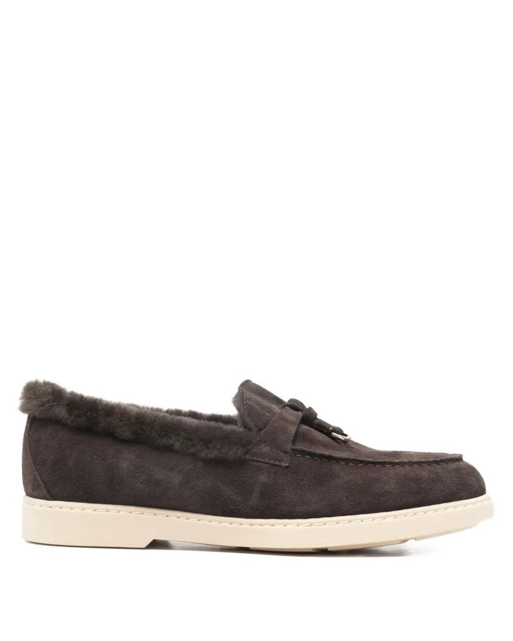 Doucal's Brown Leather Loafers