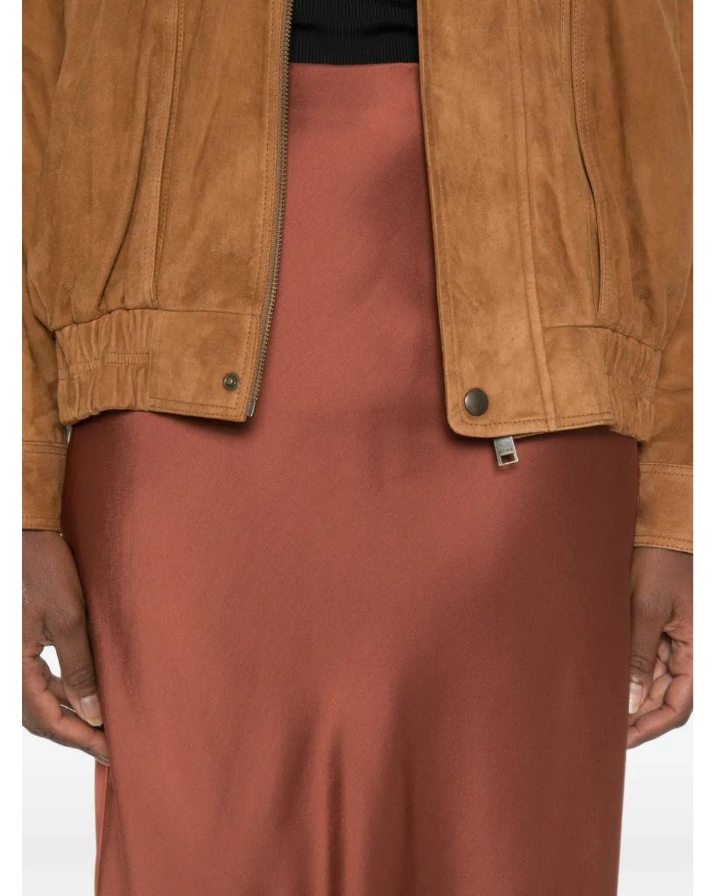 Ottod'Ame Chiara Midi-Rok in het Brown