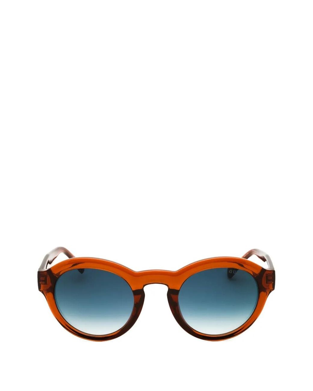Guess Blue Round-Frame Sunglasses for men