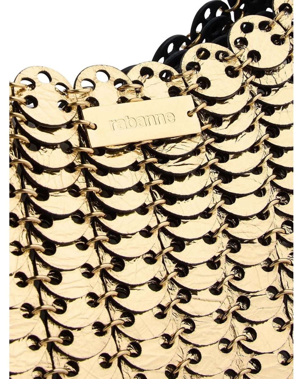Rabanne White Moon Flip Bag