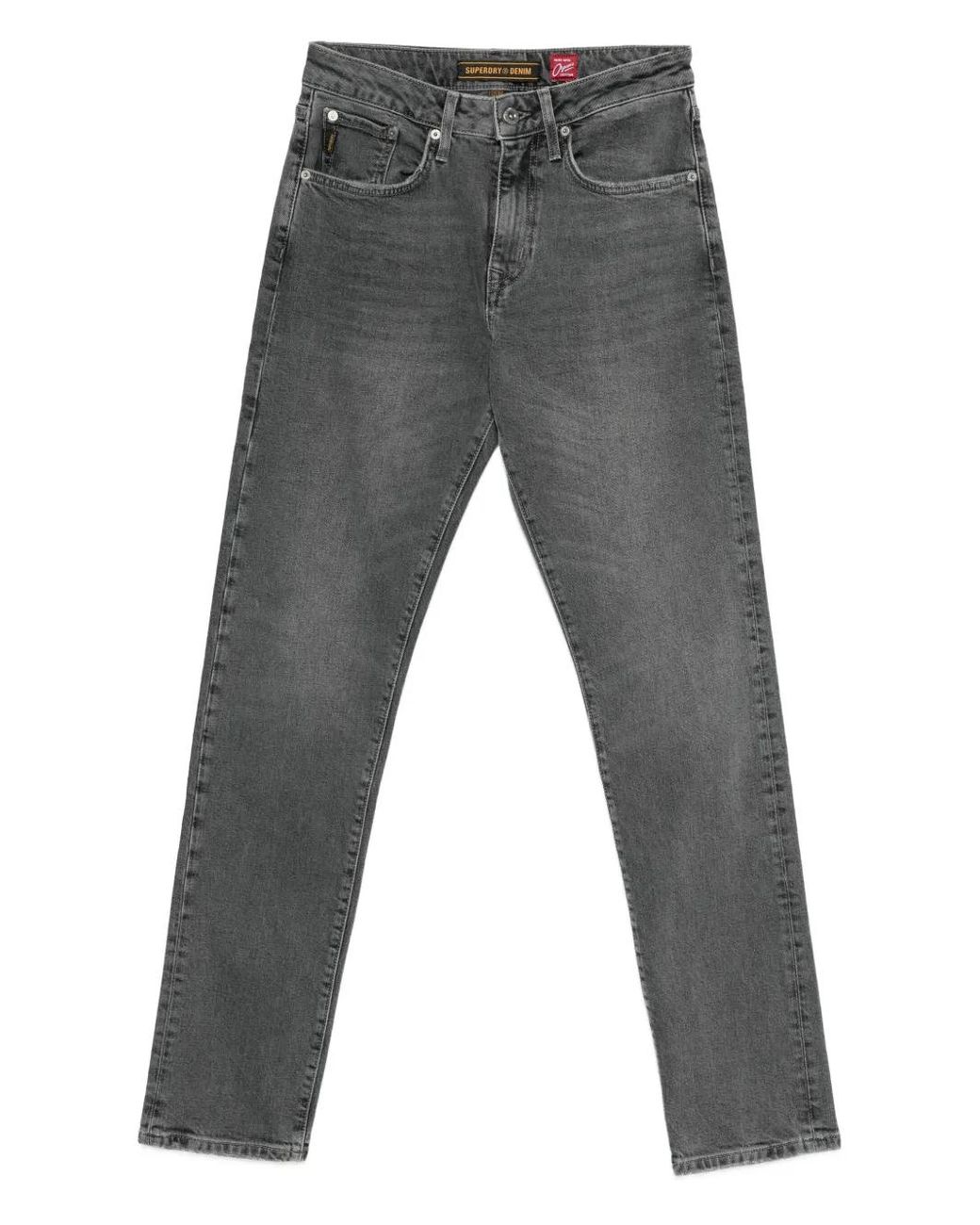 Superdry Straight Jeans in het Gray voor heren