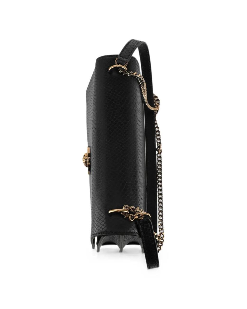 Versace Black Sac Porté Épaule La Medusa Embossé