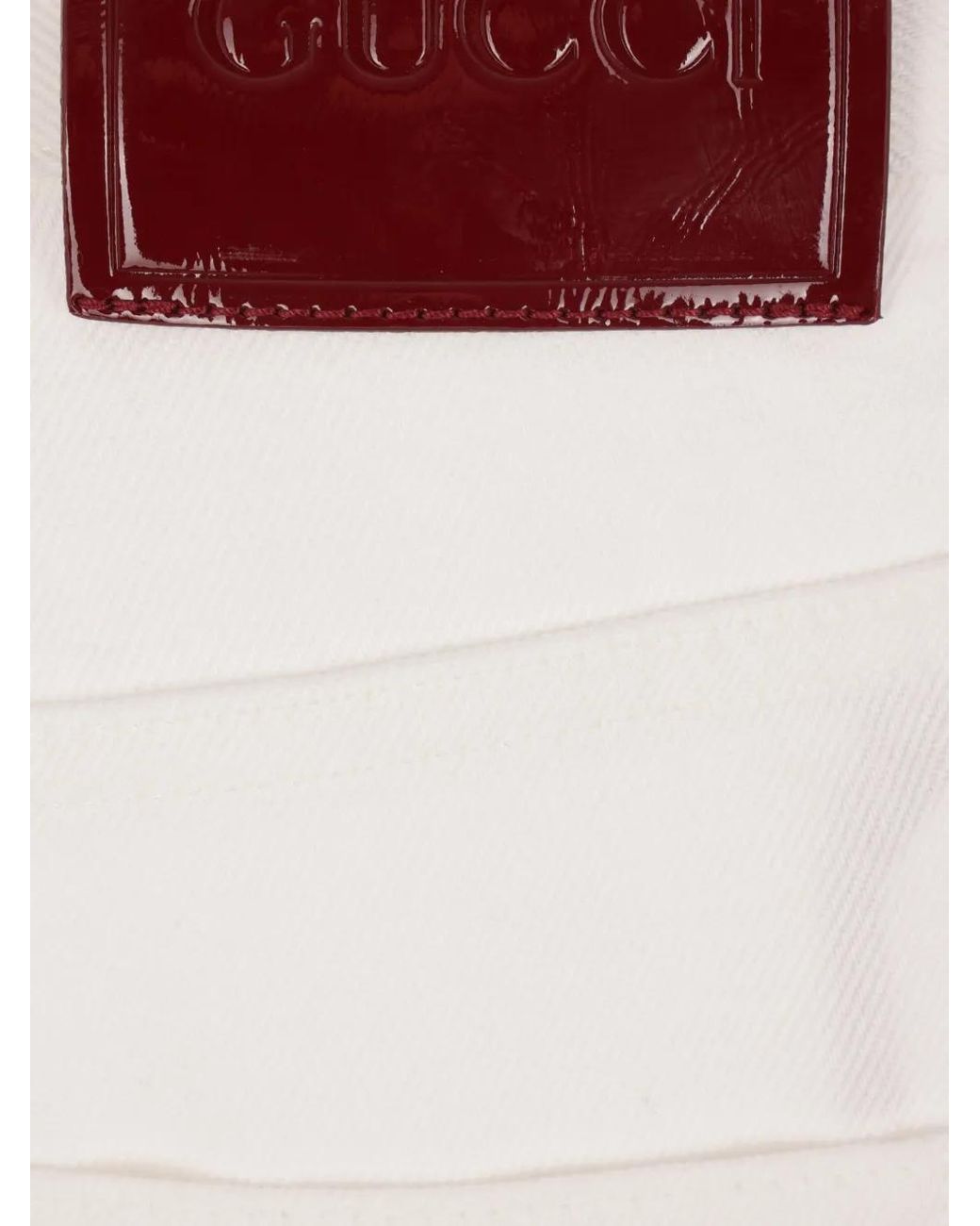 Gucci White Logo-Patch Bootcut Jeans