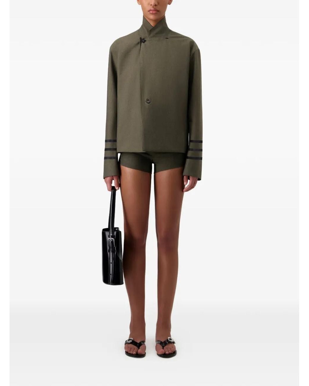 Coperni Green Striped Tailored Jacket