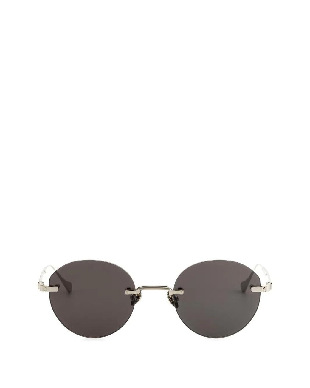 Kyme Gray Charles Round-Frame Sunglasses