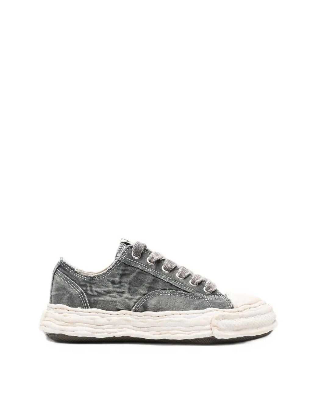 Maison Mihara Yasuhiro White Peterson23 Og Sole Bleached Canvas Low-Top Sneakers