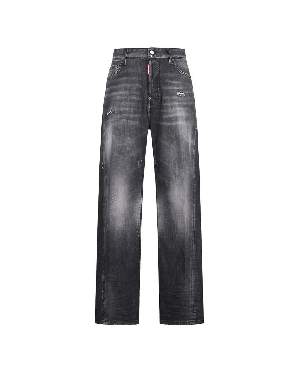 DSquared² Gray Loose-Fit Jeans for men