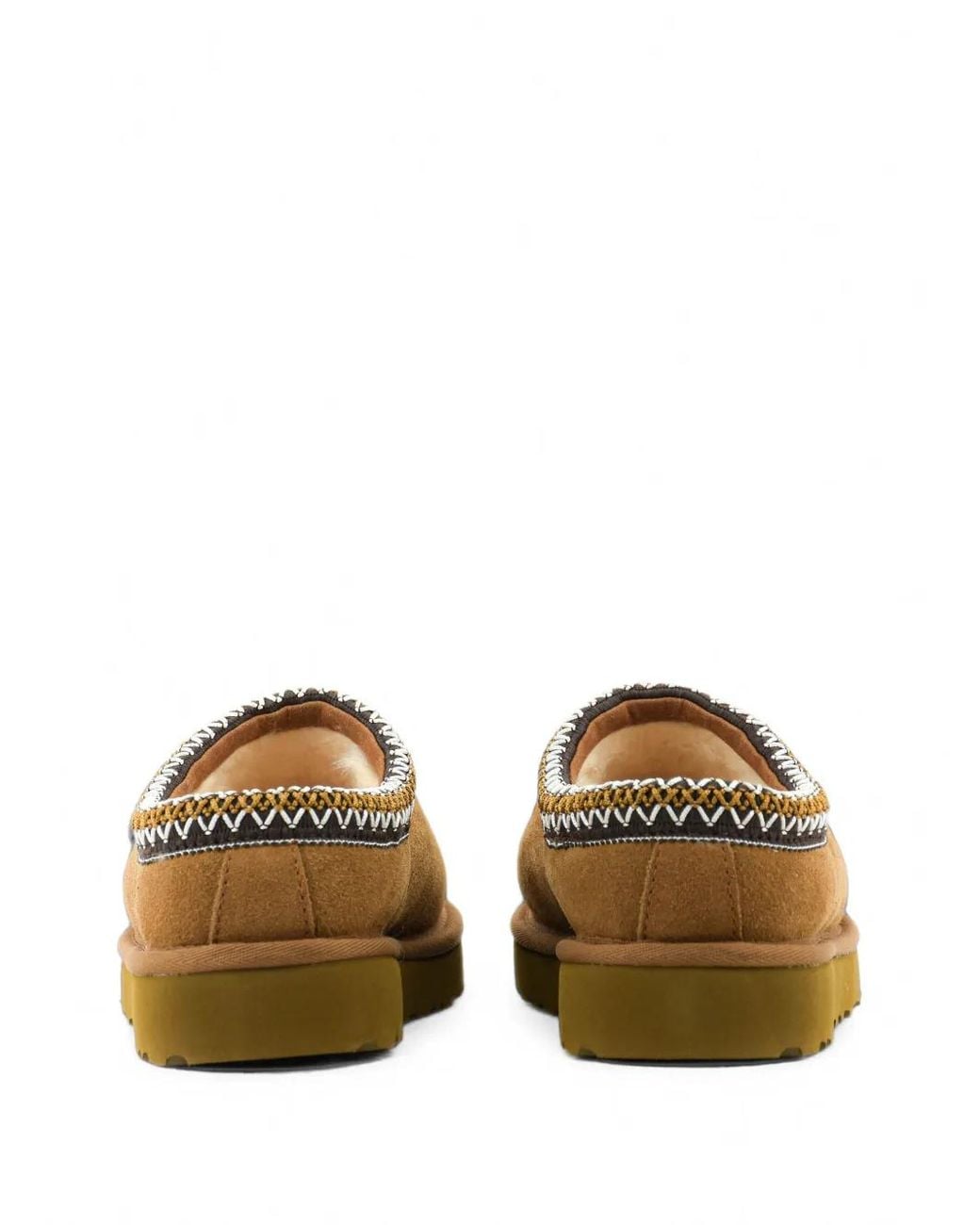 Ugg Brown Tasman Leather Flat Mules