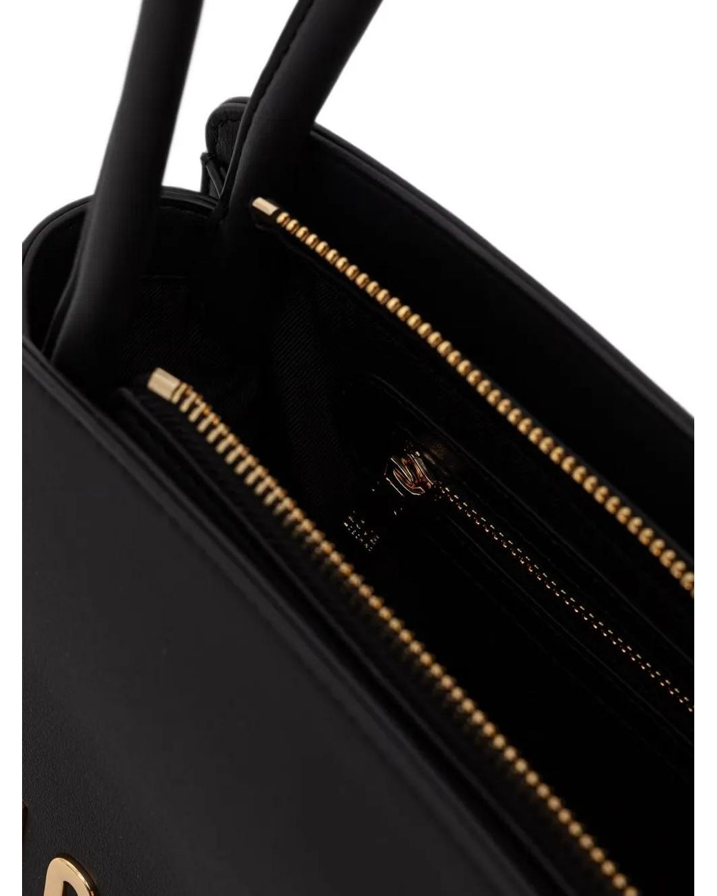 Love Moschino Black Logo-Lettering Shoulder Bag