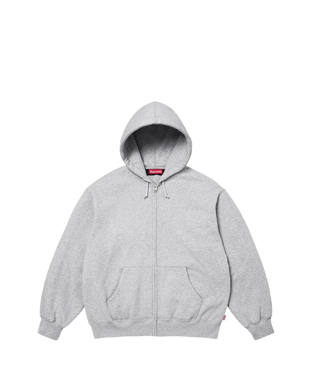 Supreme White Cut-Out Zip-Up Hoodie for men