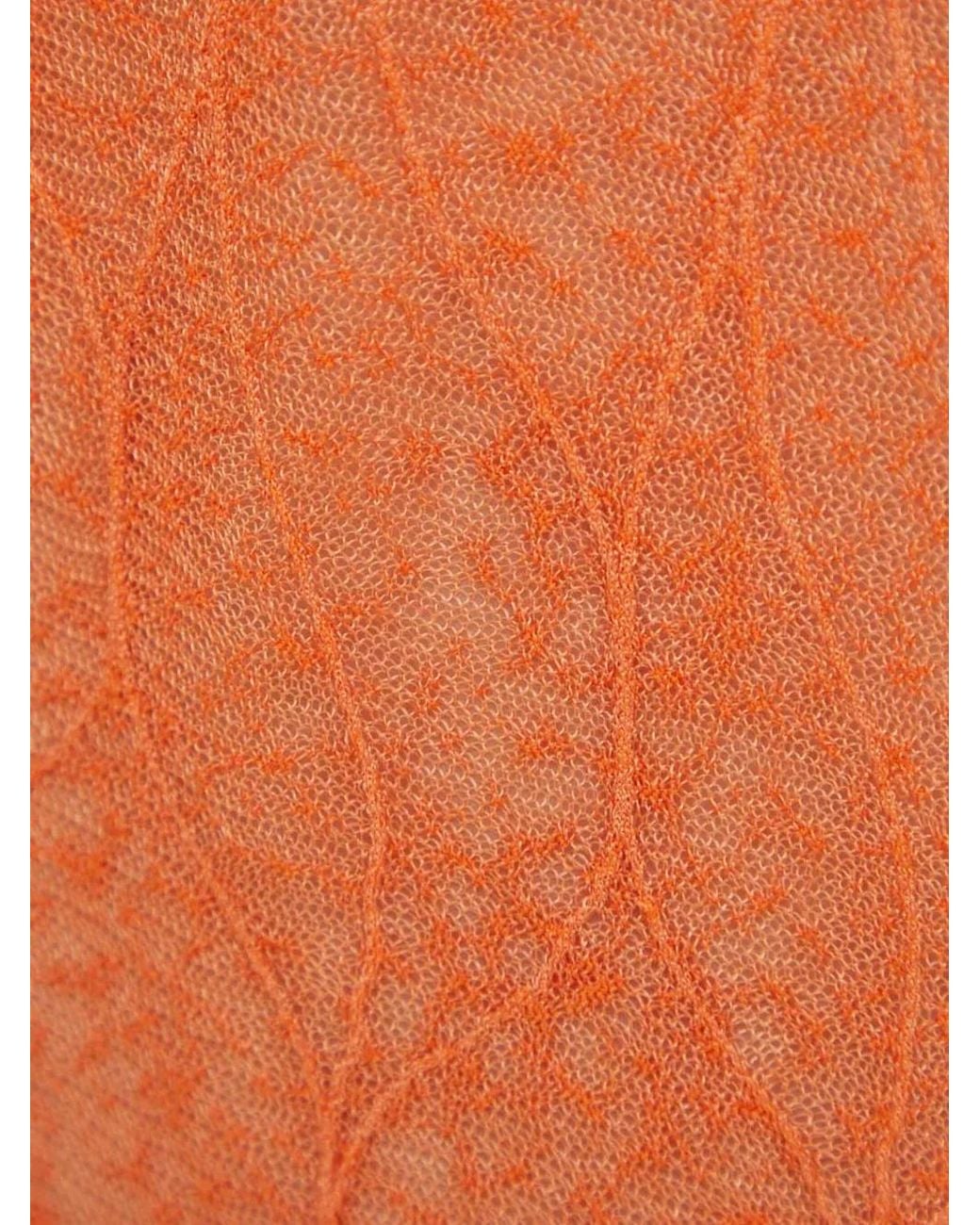 Résumé Orange Openwork Trousers