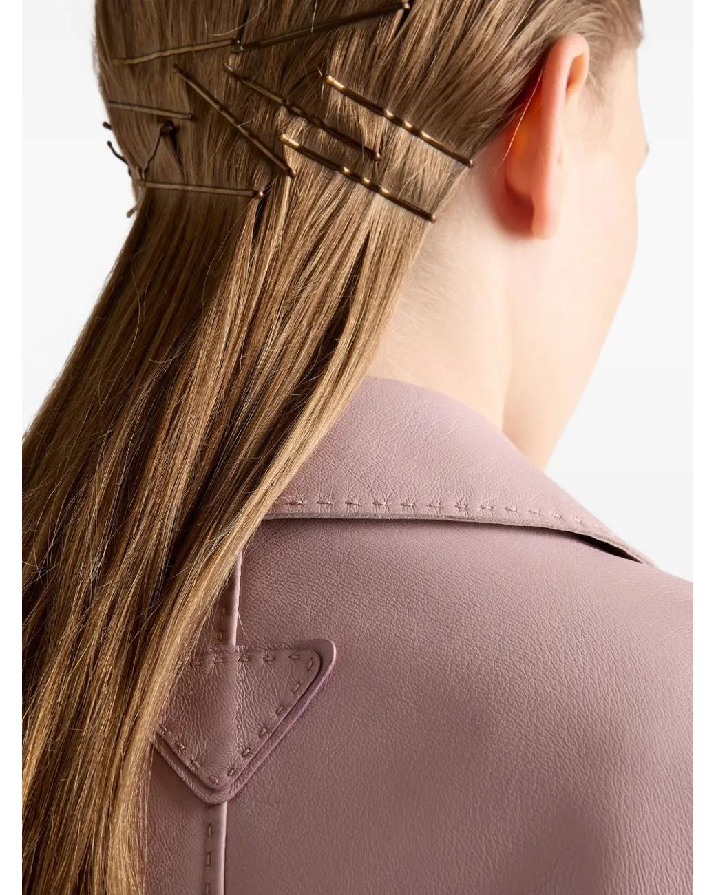 Abrigo Con Botones Prada de color Pink