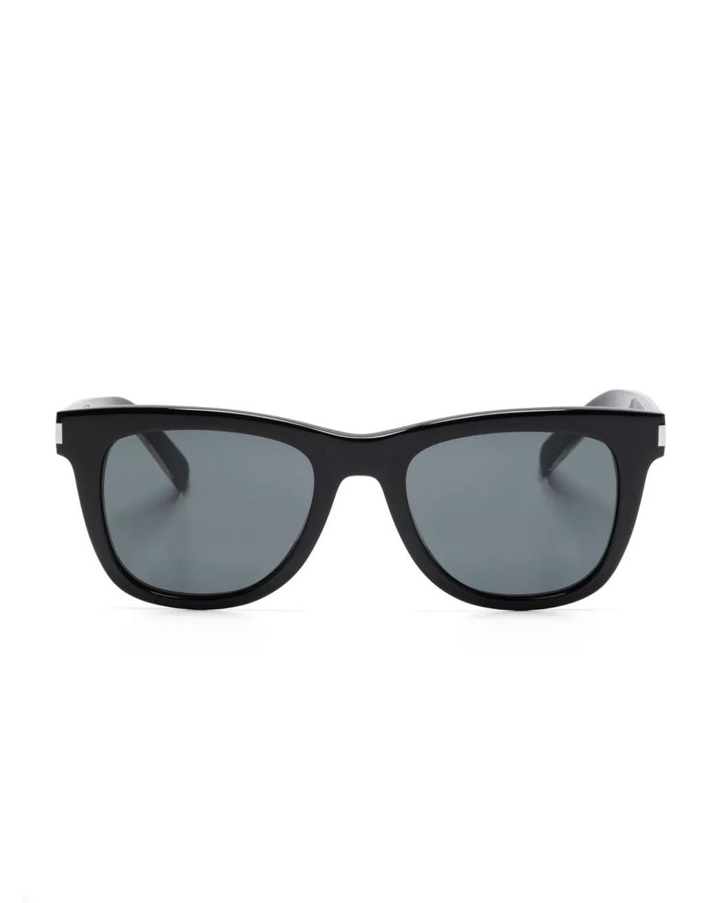 Saint Laurent Gray Square-Frame Sunglasses
