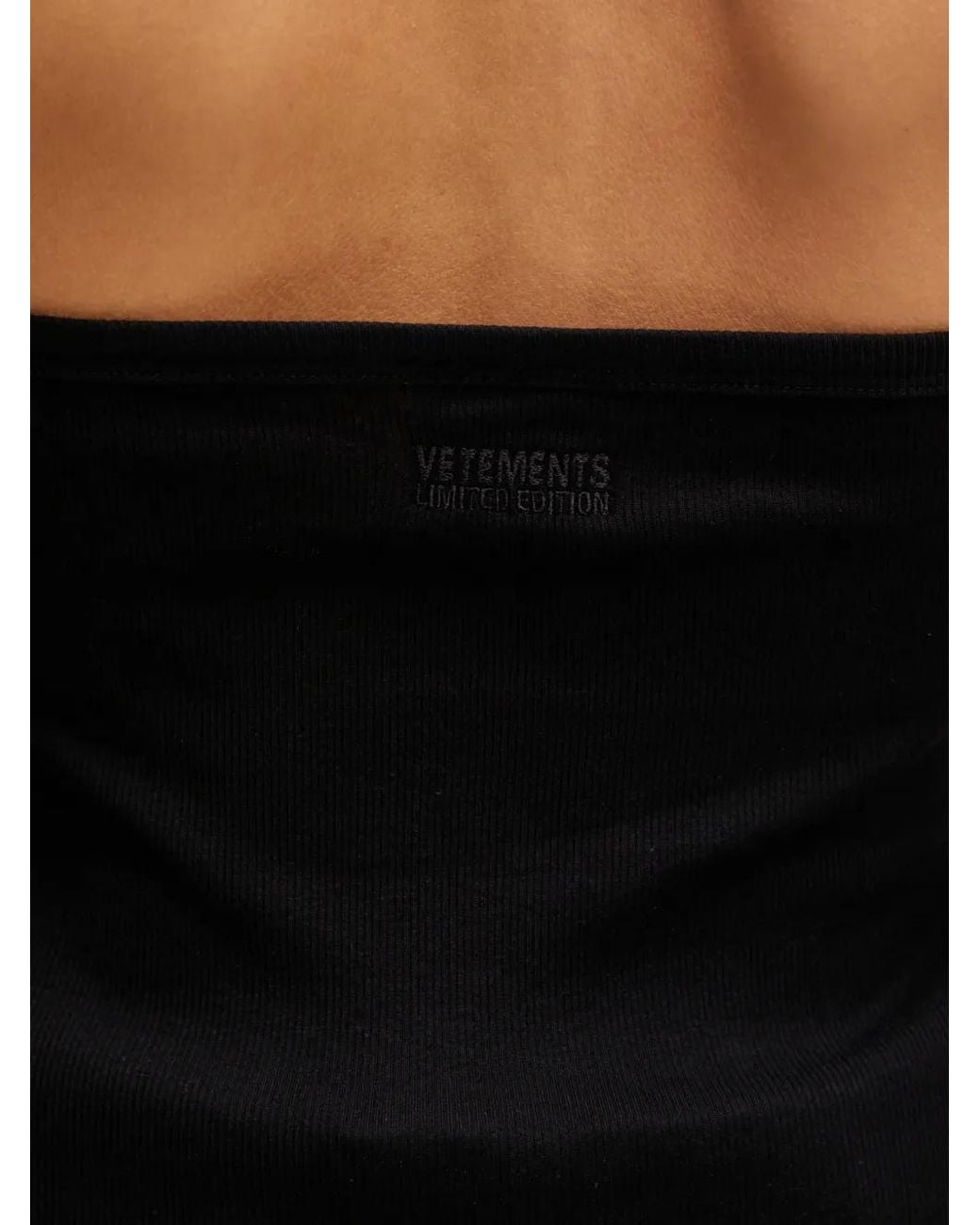 Vetements Black Halterneck Sleeveless Top