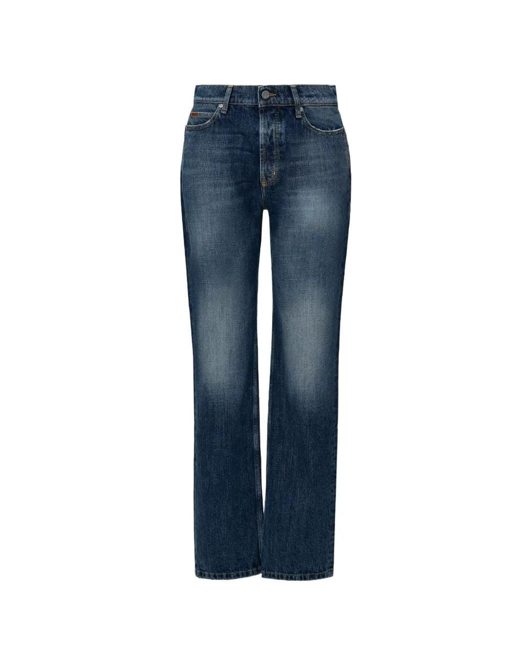 No44 Blue Celene Straight-Leg Jeans