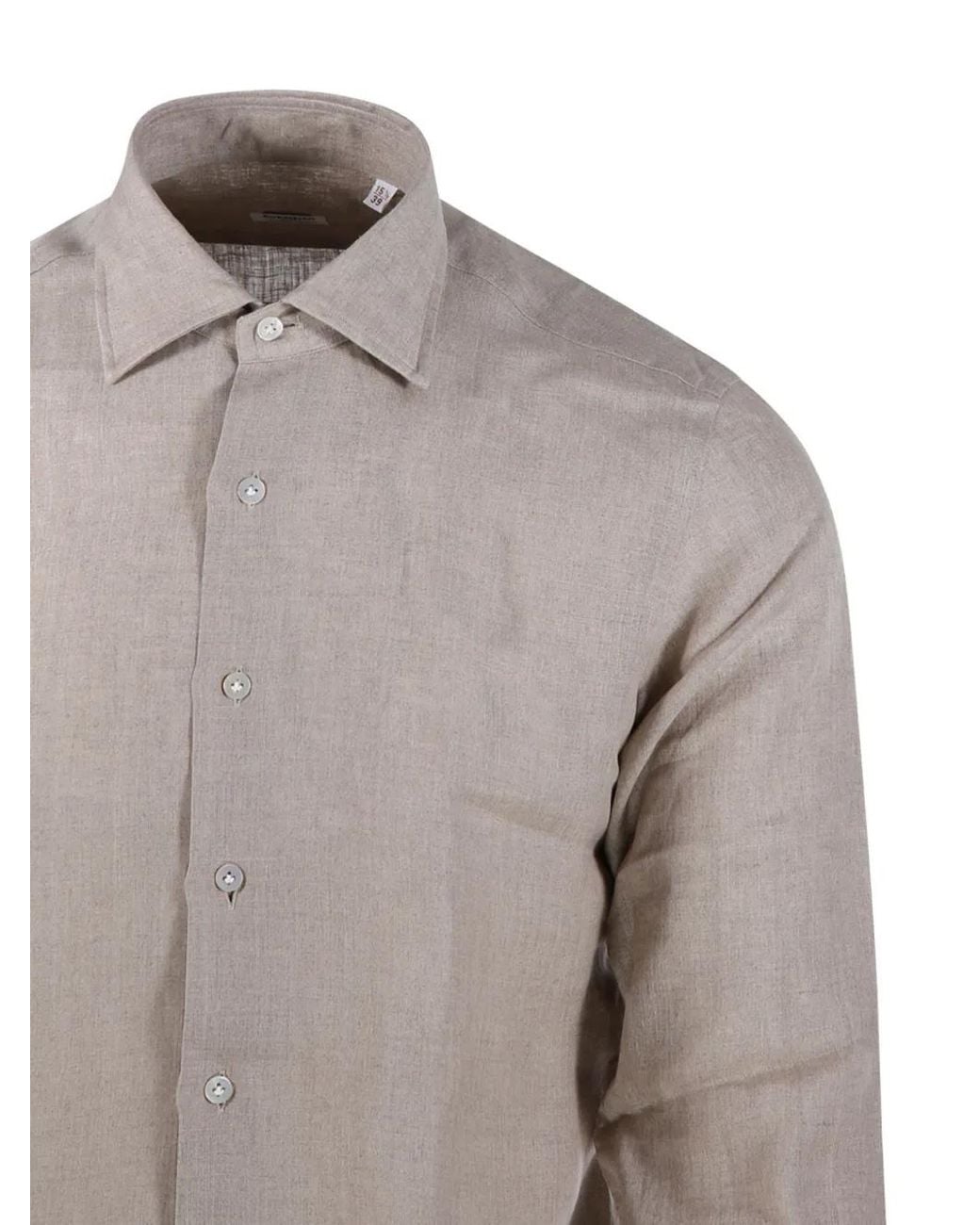 Borriello Gray Buttoned Shirt for men
