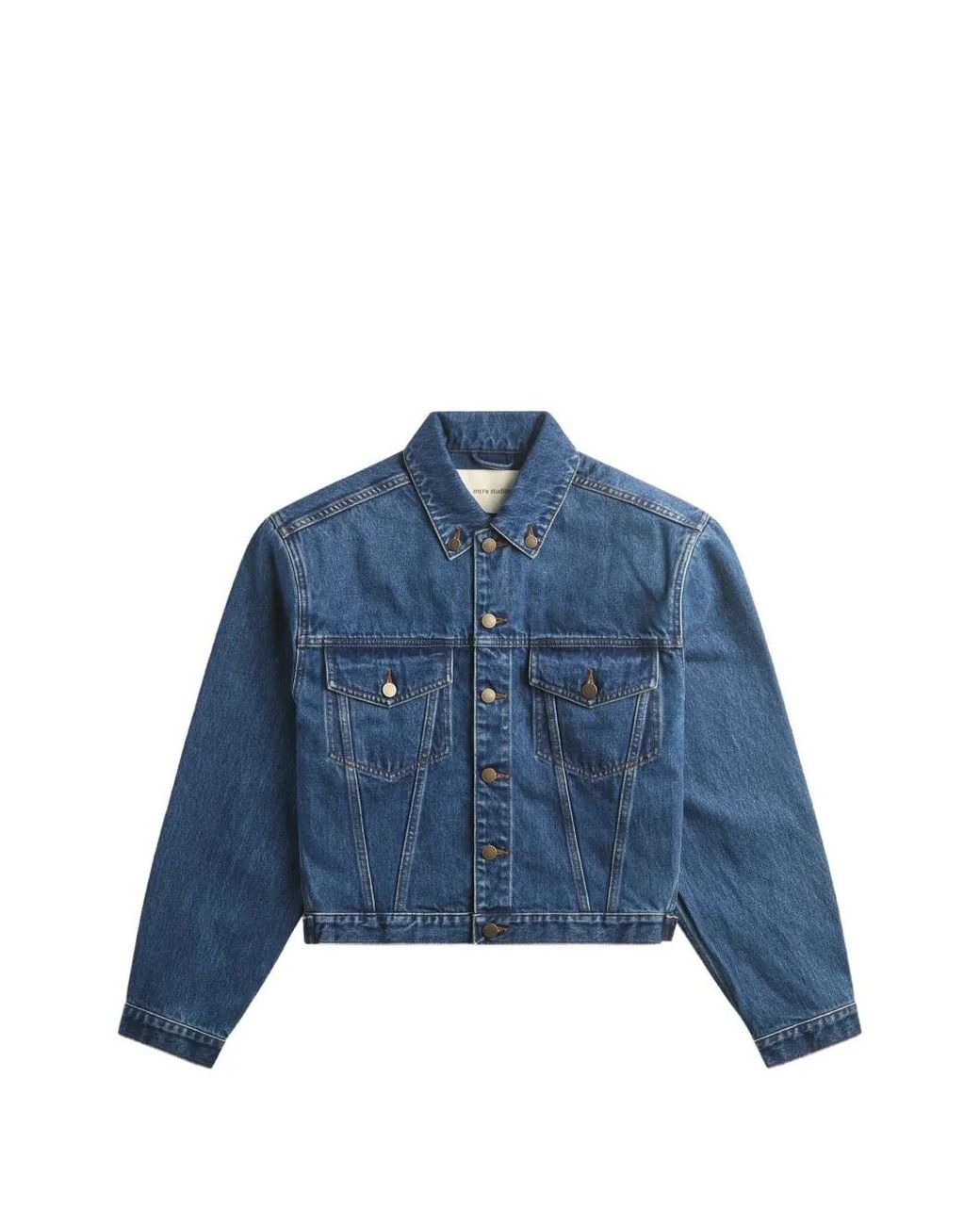 Entire studios Blue Washed-Finish Denim Jacket for men