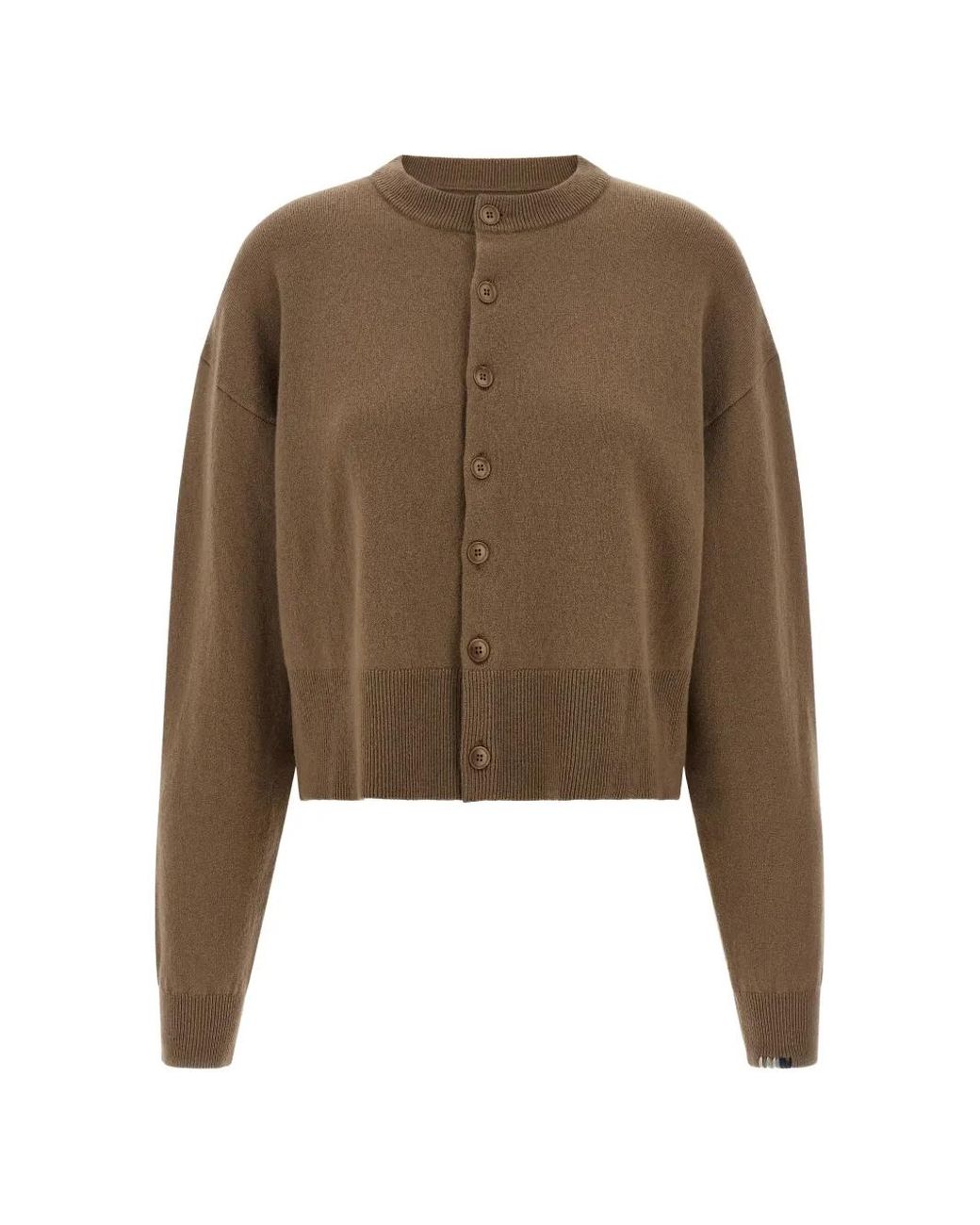 Extreme Cashmere Natural N°170 Chou Cropped Boxy-Silhouette Cardigan