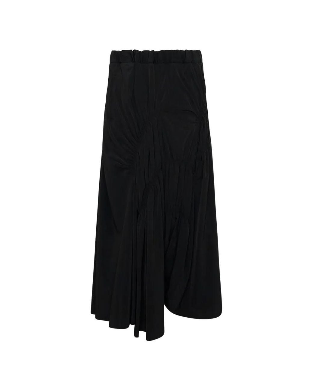 Y's Yohji Yamamoto Black Pantalon Ample À Fronces