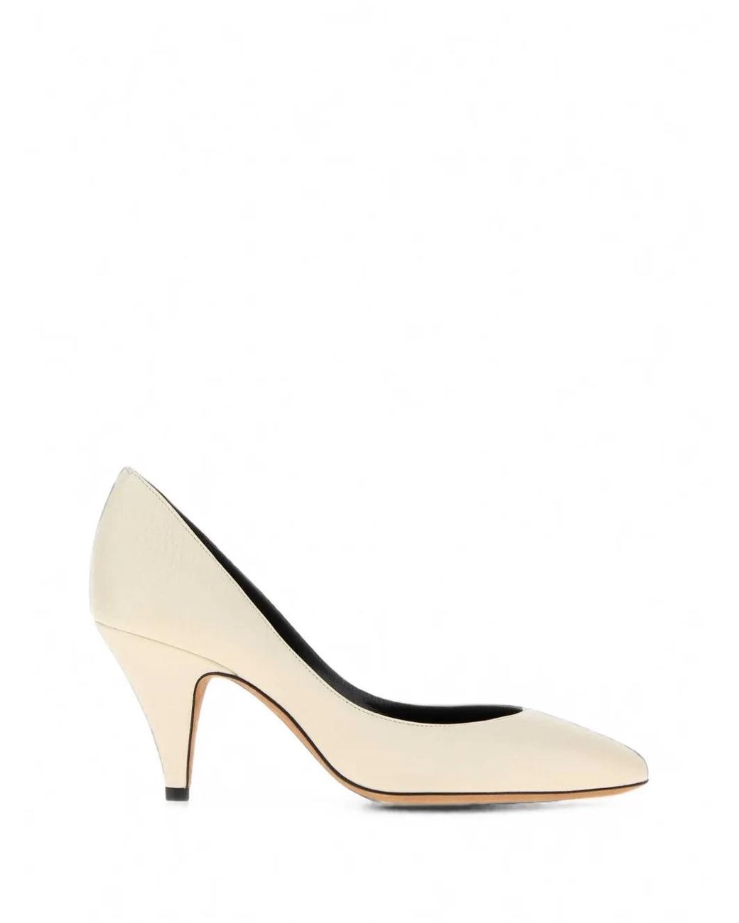 Jude White Haze Leather Pumps