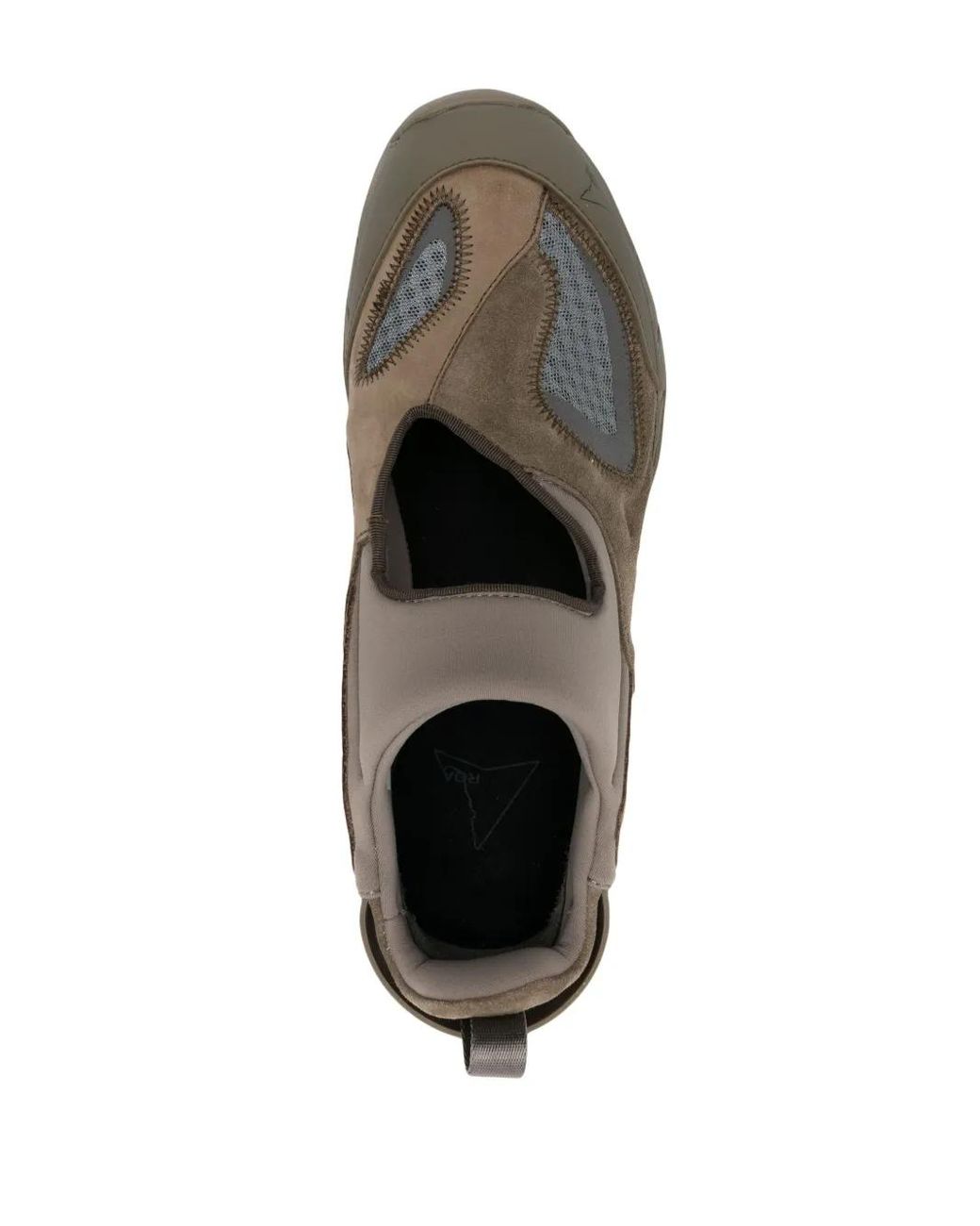 Roa Gray Perforated Suede Panelled Sandals for men