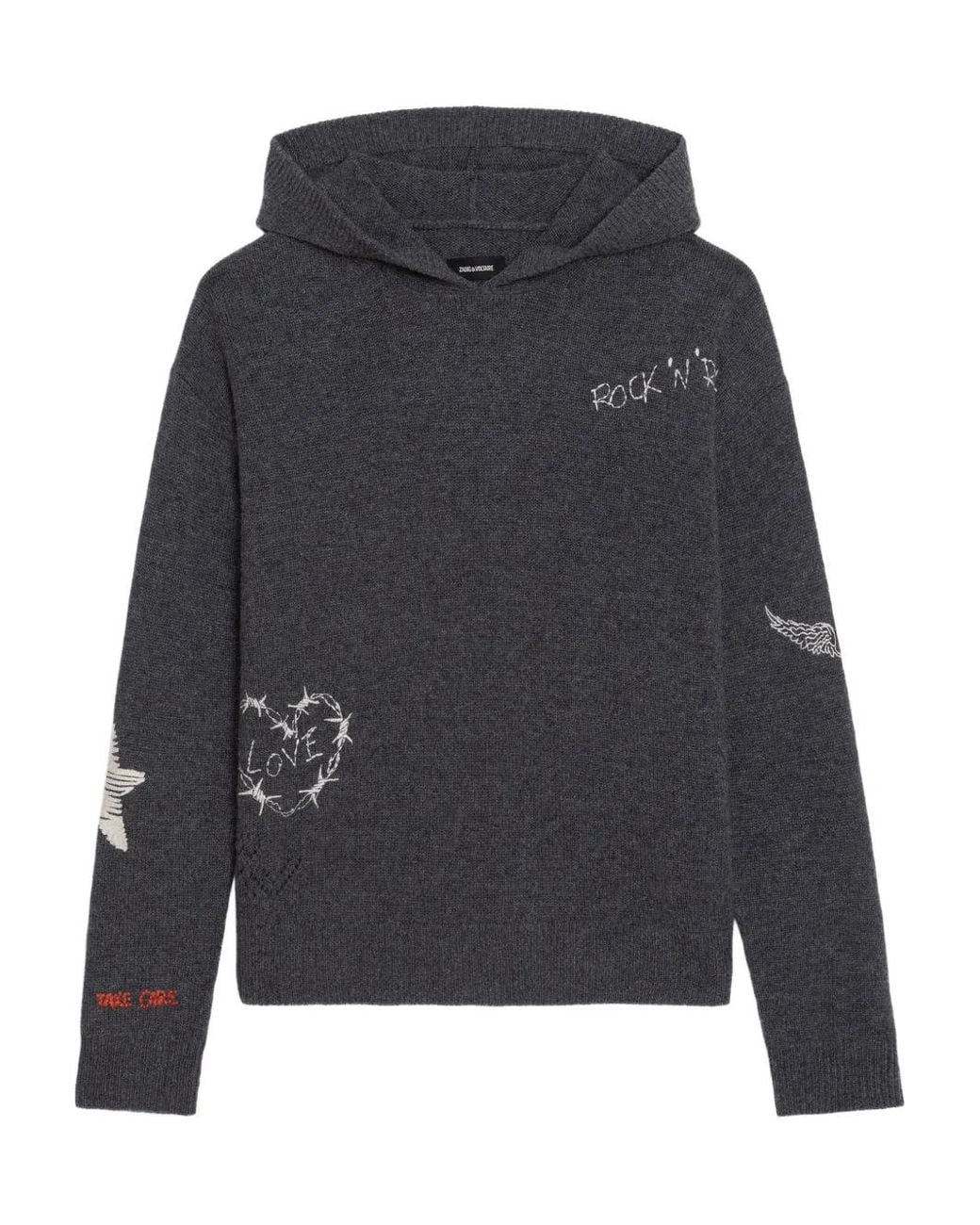 Zadig & Voltaire Gray Markyz Cashmere Sweater