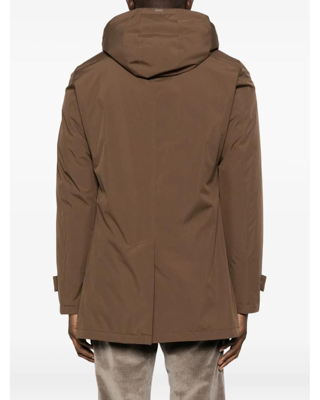 Herno Brown Padded Jacket for men