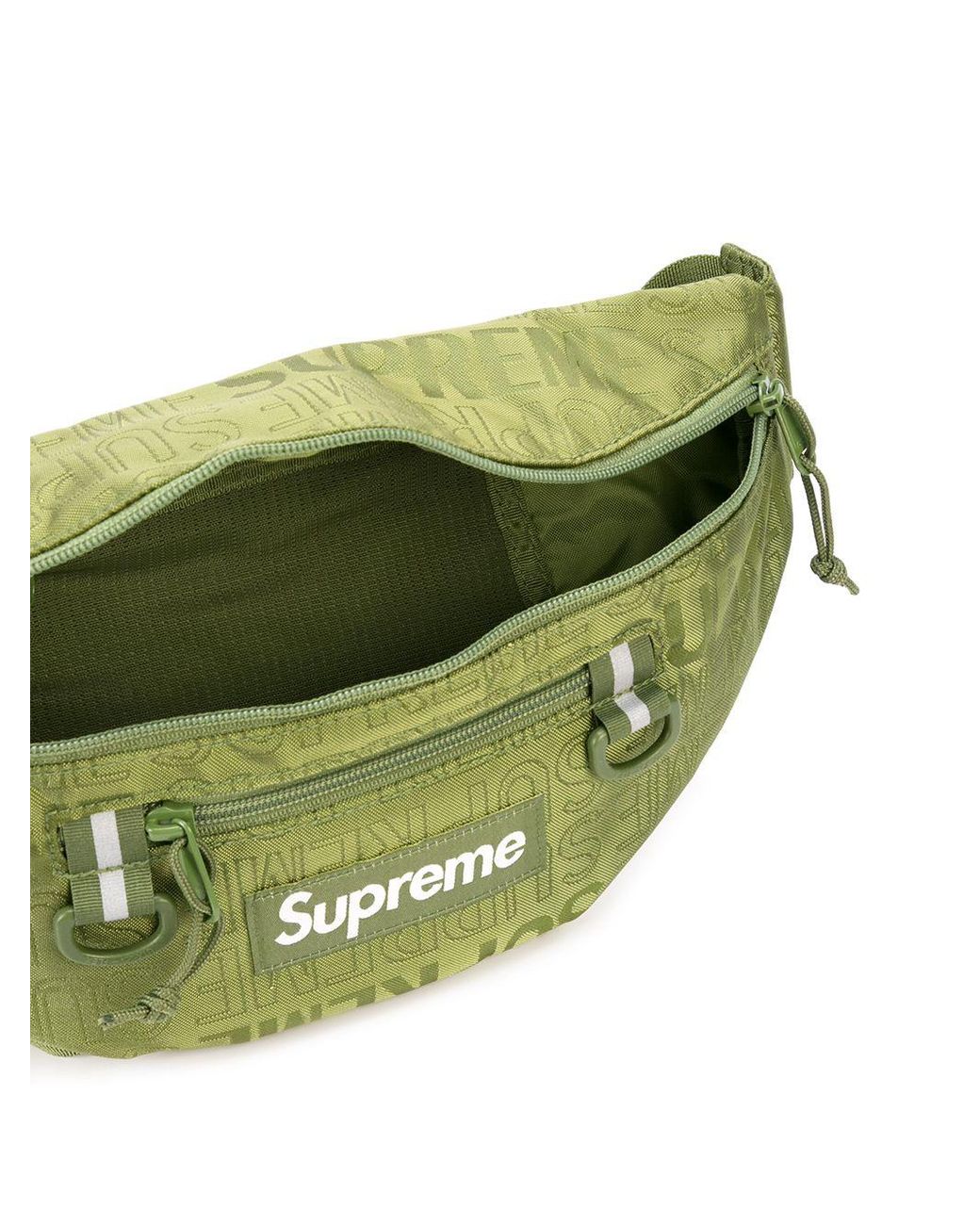 Supreme Logo Print Belt Bag in Green 