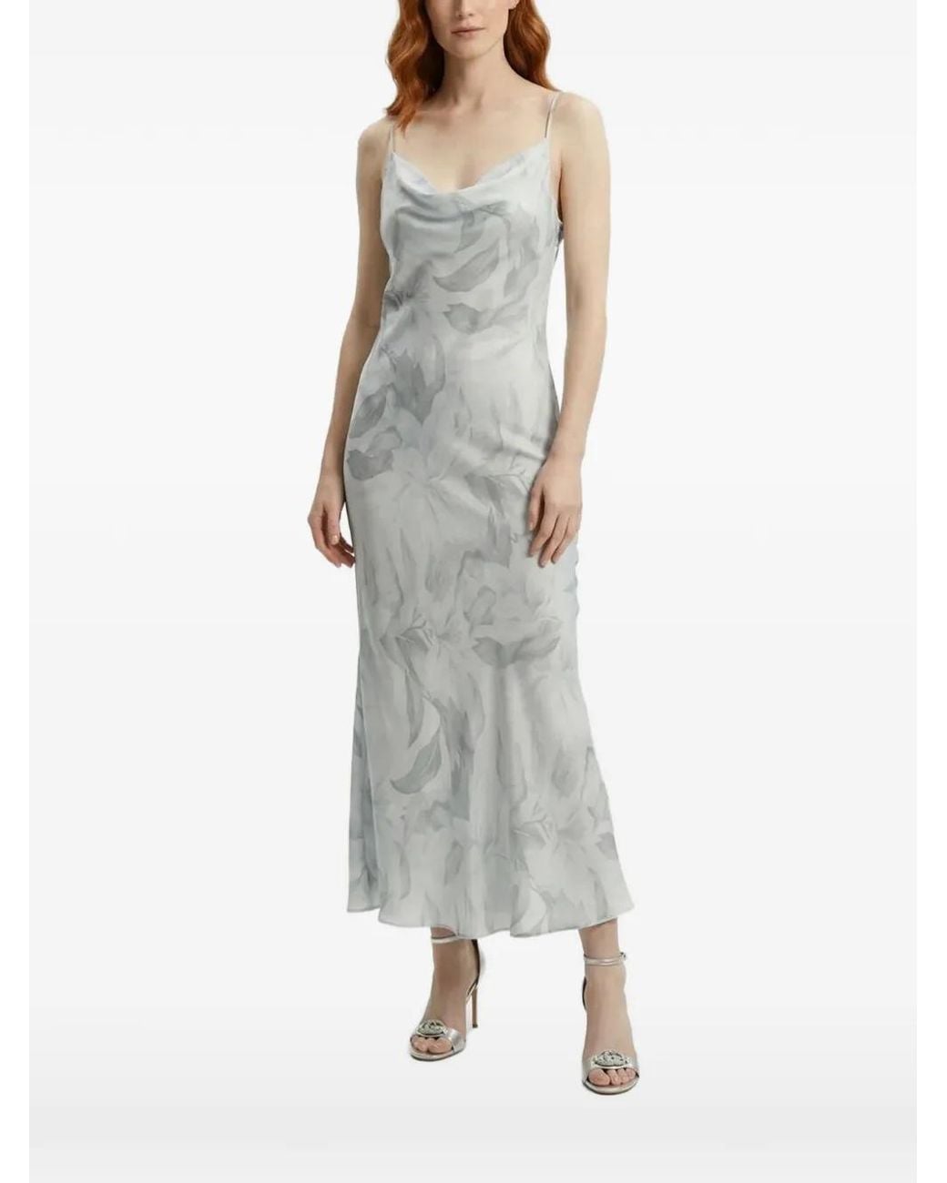 Guess Green Satin Midi Dress