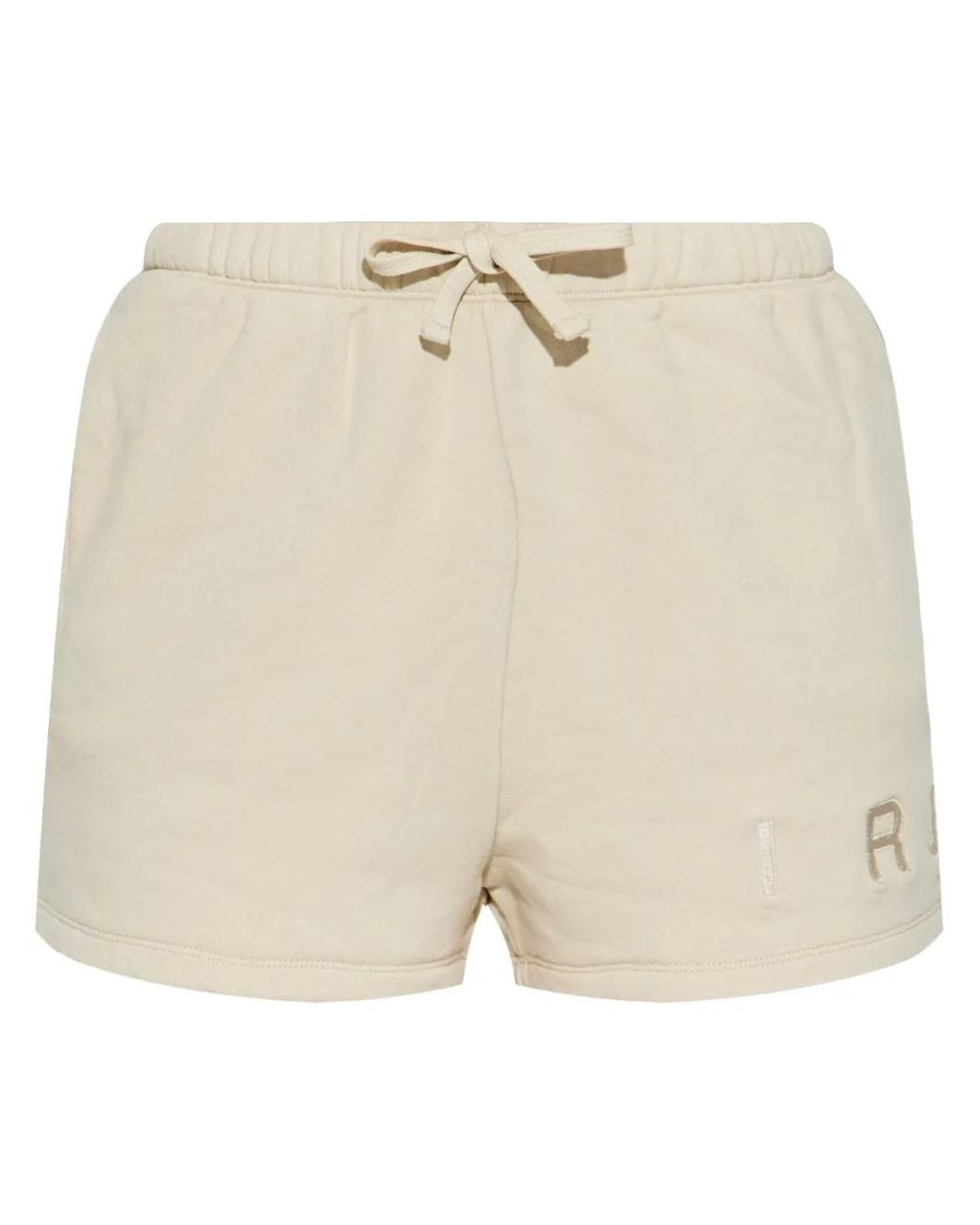 IRO Natural Embroidered-Logo Cotton Shorts