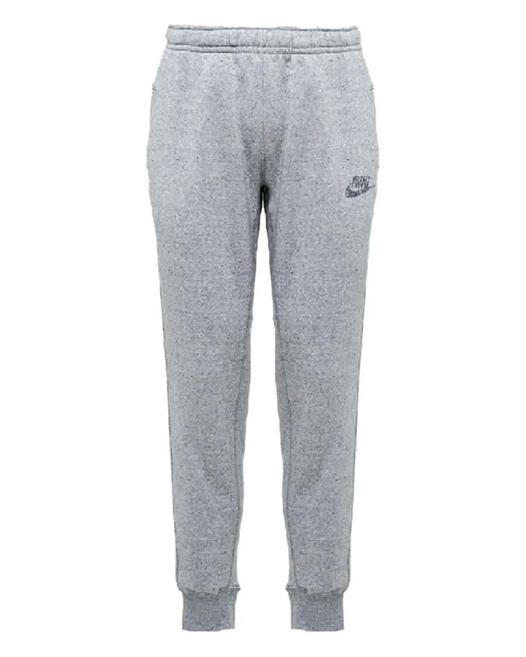 Nike Gray Club Fleece Track Pants for men