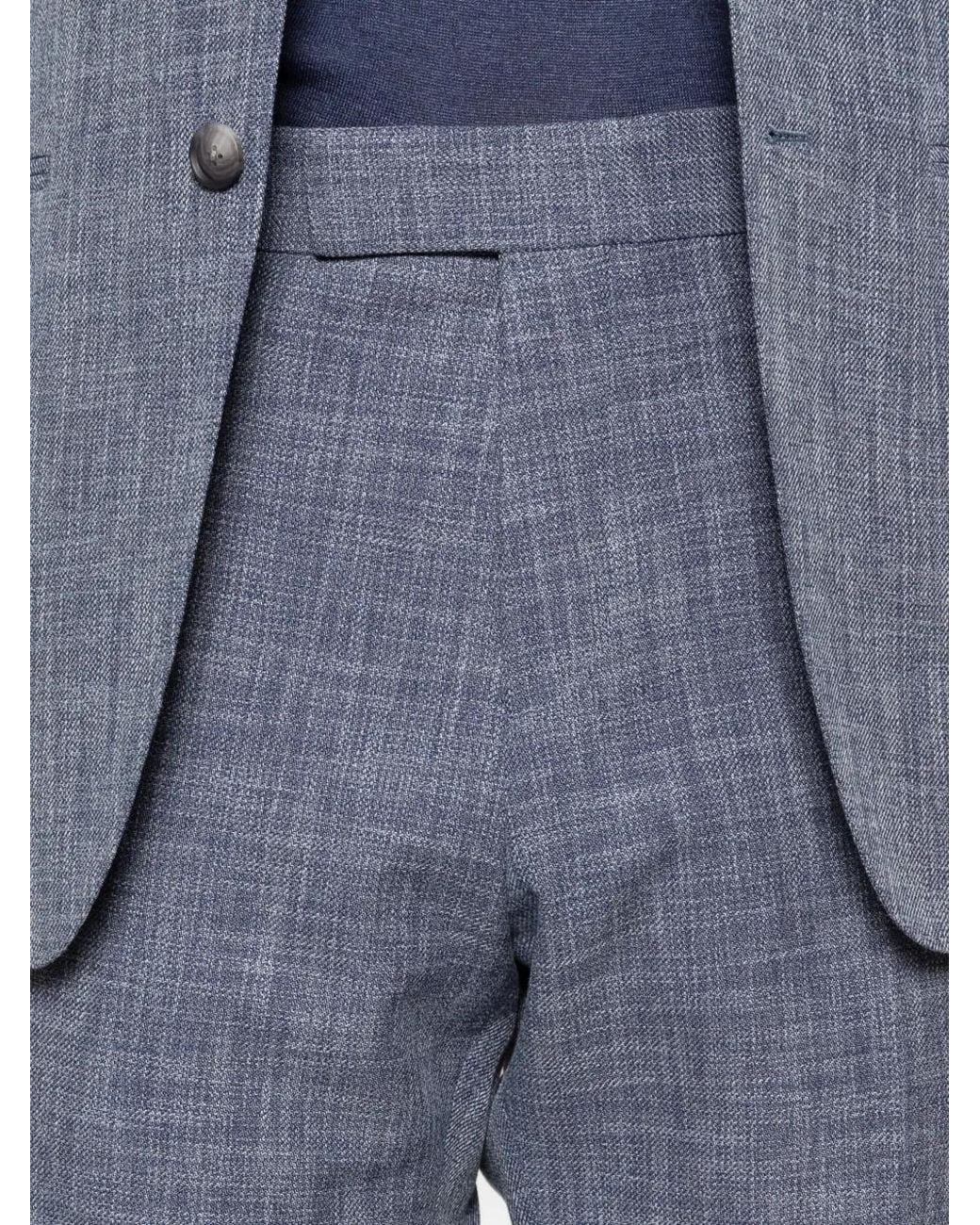 Boss Blue Two-Piece Slim-Fit Suit for men