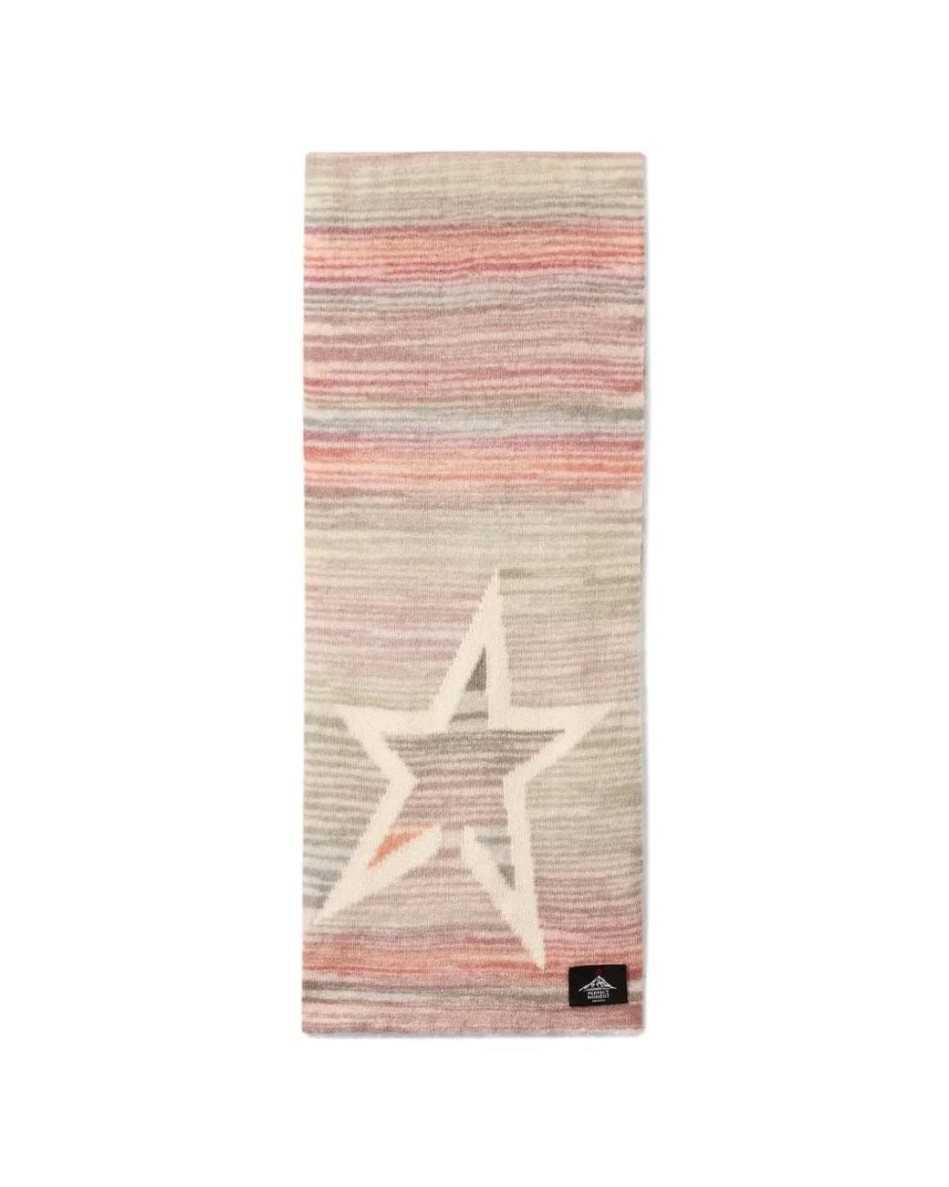 Perfect Moment Pink Wool-And-Mohair Pastel Striped Scarf