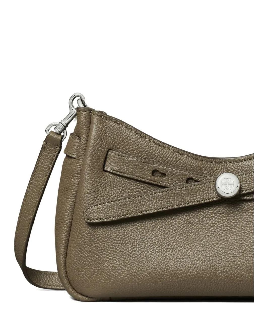 Tory Burch Brown Romy Zip Top Crossbody